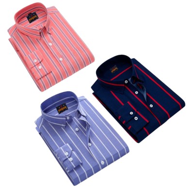 Premium Quality Long Sleeve Cotton Shirt- 3pcs Combo