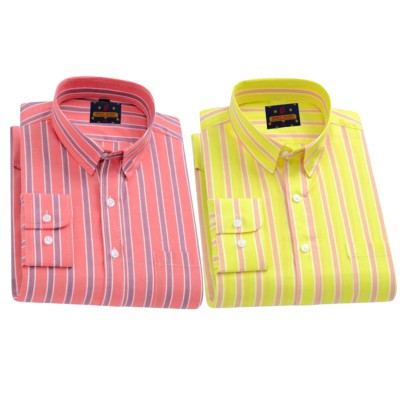 Premium Quality Long Sleeve Cotton Shirt- 2pce Combo